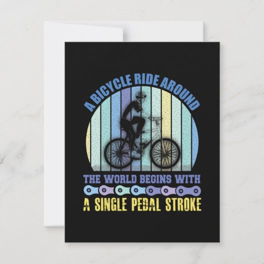 Cycling Art A Bicycle Ride Around ノートカード (正面)