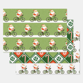 Cycling Bicycle Holiday Gift ラッピングペーパーシート