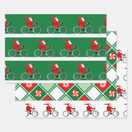 Cycling Bicycle Holiday Gift ラッピングペーパーシート