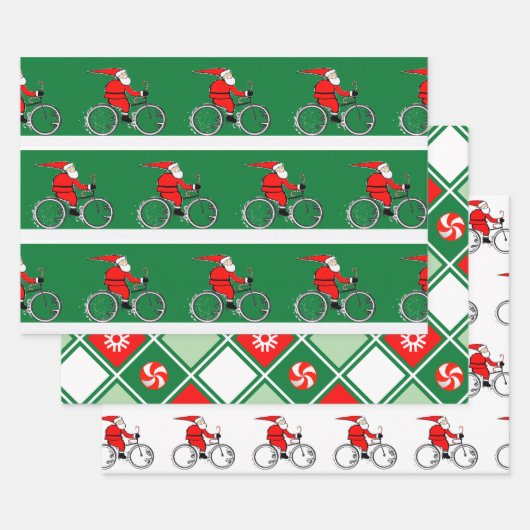 Cycling Bicycle Holiday Gift ラッピングペーパーシート (セット)