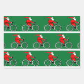 Cycling Bicycle Holiday Gift Wrapping Paper ラッピングペーパーシート (正面)