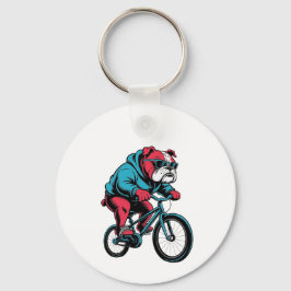 Cycling Bulldog キーホルダー