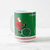 Cycling Christmas Holiday コーヒーマグカップ (正面左)