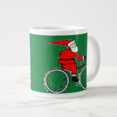 Cycling Christmas Holiday ジャンボコーヒーマグカップ (正面右)
