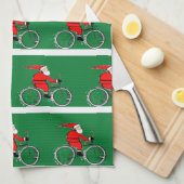 Cycling Christmas Kitchen Towel キッチンタオル (四つ折り)