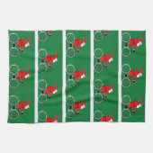 Cycling Christmas Kitchen Towel キッチンタオル (横)