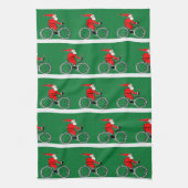 Cycling Christmas Kitchen Towel キッチンタオル (縦)