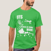 Cycling Crash Funny Mountain Biking FFShis Is Gonn Tシャツ (正面)