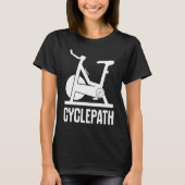 Cycling Cyclepath  cyclists gym instructors Tシャツ (正面)