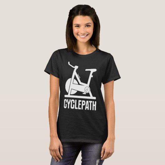 Cycling Cyclepath cyclists gym instructors Tシャツ (正面フル)