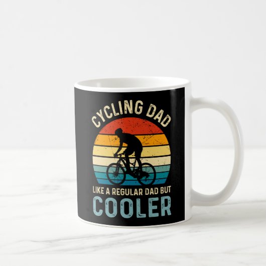 Cycling Dad | Cyclist | Cycologist | Adventure コーヒーマグカップ (右)