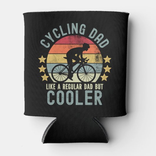 Cycling Dad Like a Regular Dad But Cooler 缶クーラー (正面)