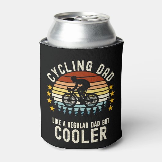 Cycling Dad Like a Regular Dad But Cooler Funny 缶クーラー (缶正面)