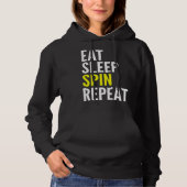 Cycling Eat Sleep Spin Repeat パーカ (正面)