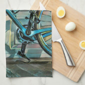 Cycling gifts for dad キッチンタオル (四つ折り)