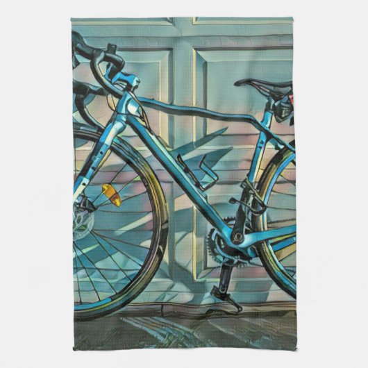 Cycling gifts for dad キッチンタオル (縦)