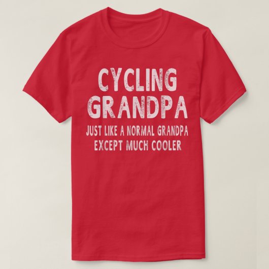 Cycling Grandpa Father's Day Gifts Grandpa Men's  Tシャツ (デザイン正面)