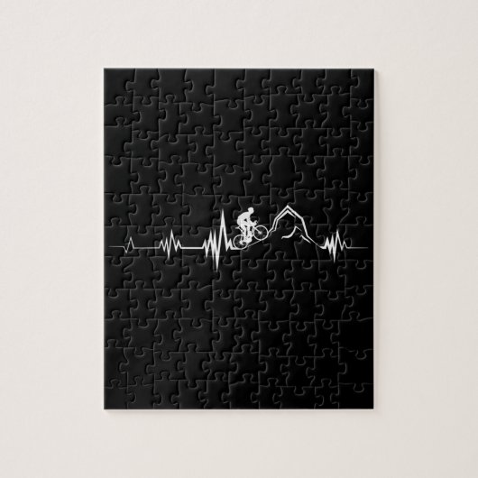 Cycling Heartbeat Racing Bicycle Mountain Bike ジグソーパズル (縦)