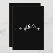 Cycling Heartbeat Racing Bicycle Mountain Bike 招待状 (正面/裏面)