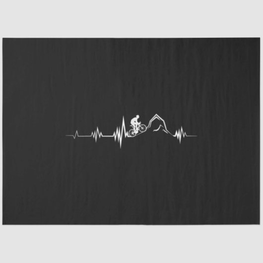 Cycling Heartbeat Racing Bicycle Mountain Bike 薄葉紙 (正面)