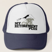 cycling is my retirement plan quote キャップ (正面)