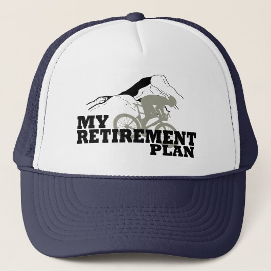 cycling is my retirement plan quote キャップ (正面)