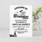 Cycling is my retirement plan retired party 招待状 (スタンド正面)