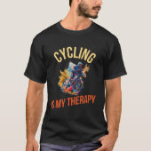 Cycling Is My Therapy Tシャツ (正面)