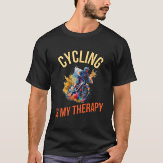 Cycling Is My Therapy Tシャツ