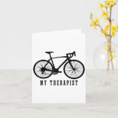 Cycling My Therast Funny Road Bike カード (黄色い花)
