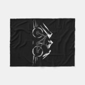 Cycling Racing Bicycle Motivation Mountain Bike Cl フリースブランケット (正面(横))