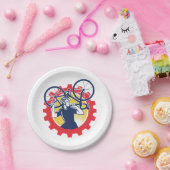 Cycling Repairs Cyclist Paper Plates ペーパープレート (パーティー)