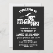 Cycling retired retirement party invitation 招待状 (正面)