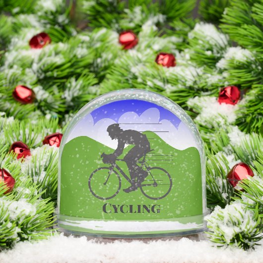Cycling Sport Design Snow Globe (クリスマス)