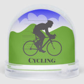 Cycling Sport Design Snow Globe (裏面)