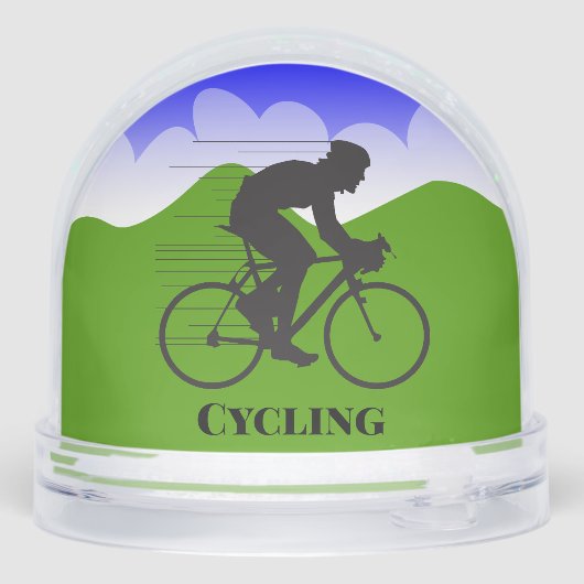 Cycling Sport Design Snow Globe (裏面)