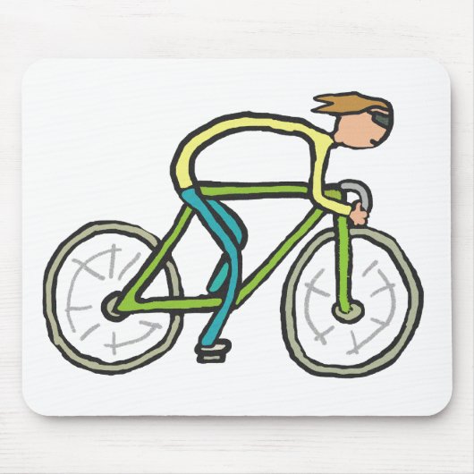 Cycling Stickman マウスパッド (正面)