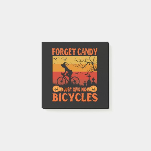 Cycling Witch Brooms Are For Beginners Bicycle ポストイット (正面)