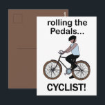 Cyclist Bicycle Bike ポストカード<br><div class="desc">Cyclist Bicycle Bike Postcard originally designed by Nisha Prabhu. Send your greetings with our vibrant cycling-themed postcard. Showcasing colorful images of cyclist, vintage bicycle, this postcard is perfect for bike lovers and adventure seekers. Ideal for sharing your love of biking, travel, and exploration, this postcard adds a fun and energetic...</div>