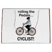 Cyclist Bicycle Biking ラージペーパーバッグ (正面)