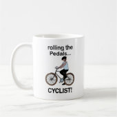 Cyclist Cycling Bicycle Rider コーヒーマグカップ (左)