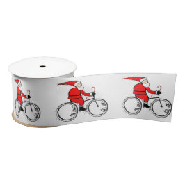 Cyclist Cycling Christmas Holiday Gift サテンリボン