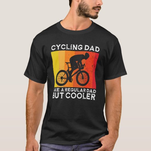 Cyclist Father's Day Funny Cycling Dad Bike Rider  Tシャツ (正面)
