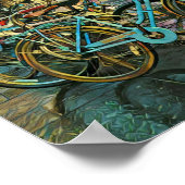Cyclist gifts for dad ポスター (角)