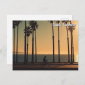 Cyclist in Santa Barbara California ポストカード (正面/裏面)