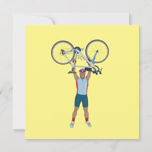 Cyclist Lifting a Bicycle (正面)
