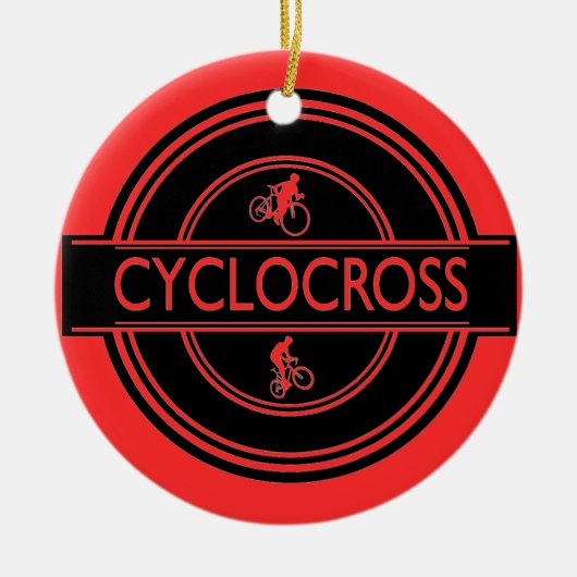 Cyclocrossのオーナメント セラミックオーナメント (正面)