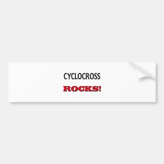 Cyclocrossの石 バンパーステッカー (正面)