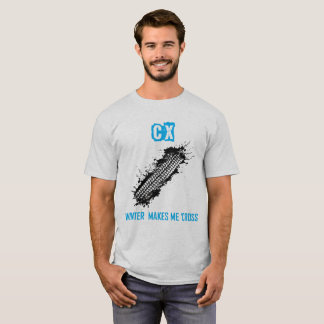 Cyclocross青CXの冬は私を十字にします Tシャツ