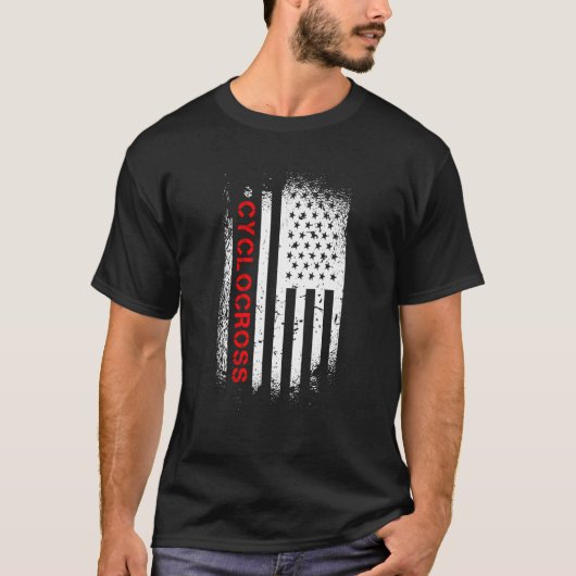 Cyclocross American Flag Tシャツ (正面)